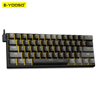 Bàn phím cơ gaming e-yooso z11 usb 60% mini 61 phím có dây cáp có thể tháo rời