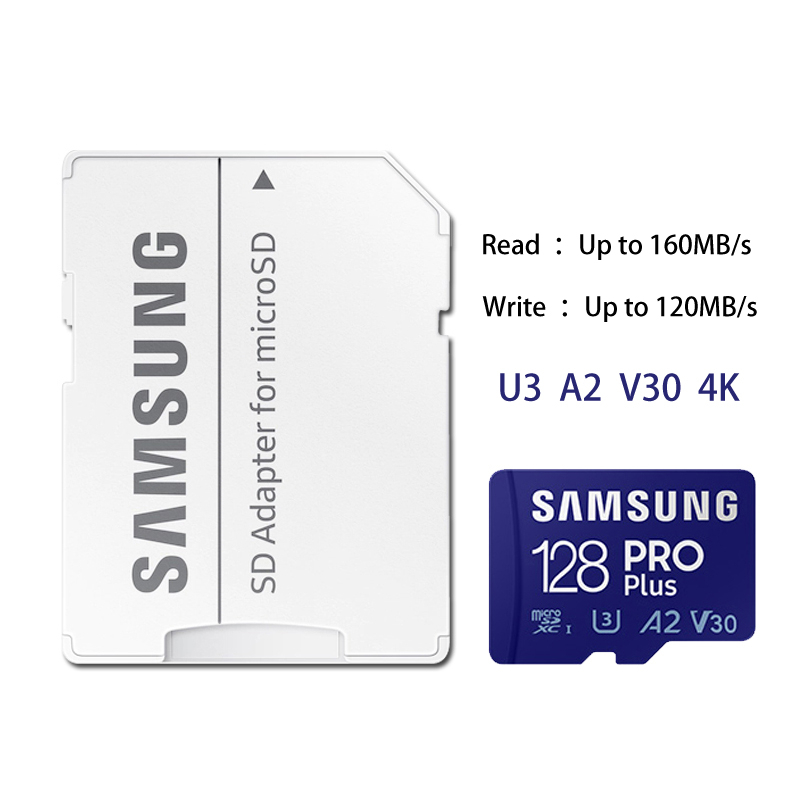 Thẻ Nhớ SAMSUNG Micro SD 512GB / 256GB / 128GB TF Card C10 U3 A2 V30 4K 64GB Micro SD Cho Điện Thoại