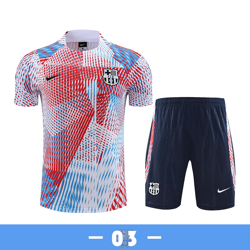 Bộ Quần Áo Bóng Đá Ngắn Tay Đội Tuyển Barcelona Mùa Giải 2023-24 Size S-2XL