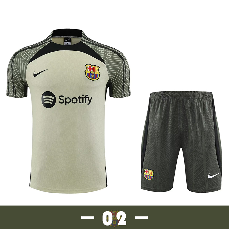 Bộ Quần Áo Bóng Đá Ngắn Tay Đội Tuyển Barcelona Mùa Giải 2023-24 Size S-2XL