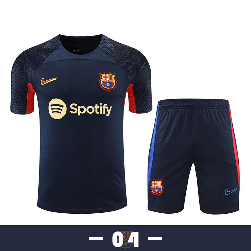 Bộ Quần Áo Bóng Đá Ngắn Tay Đội Tuyển Barcelona Mùa Giải 2023-24 Size S-2XL