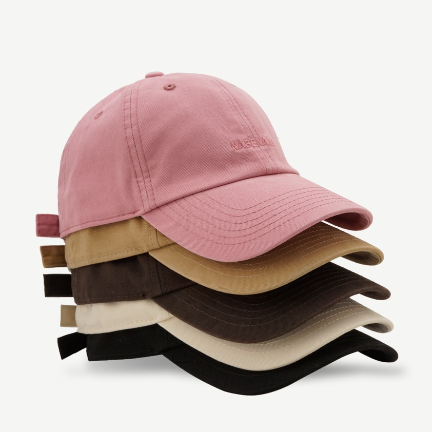 Mũ Lưỡi Trai Mềm Thêu Chữ Đơn Giản Thời Trang Hàn Quốc Chất Lượng Cao