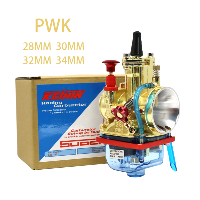 bình xăng con pwk Bộ Chế Hòa Khí Keihin PWK 28mm 30mm 32mm 34mm Chuyên Dụng Cho Xe Mô Tô