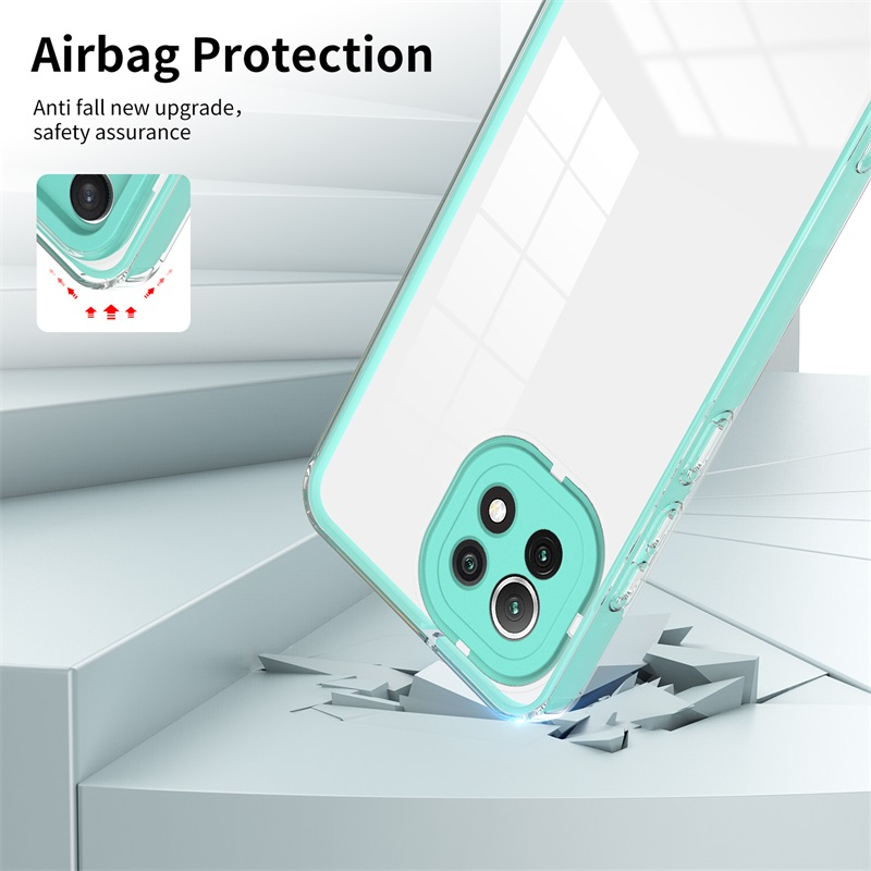 Ốp Điện Thoại TPU Mềm Viền PC 3 Trong 1 Chống Rơi Màu Macaron Cho Xiaomi Mi 13 11 Lite 5G NE