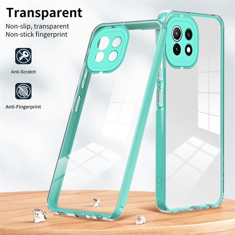 Ốp Điện Thoại TPU Mềm Viền PC 3 Trong 1 Chống Rơi Màu Macaron Cho Xiaomi Mi 13 11 Lite 5G NE