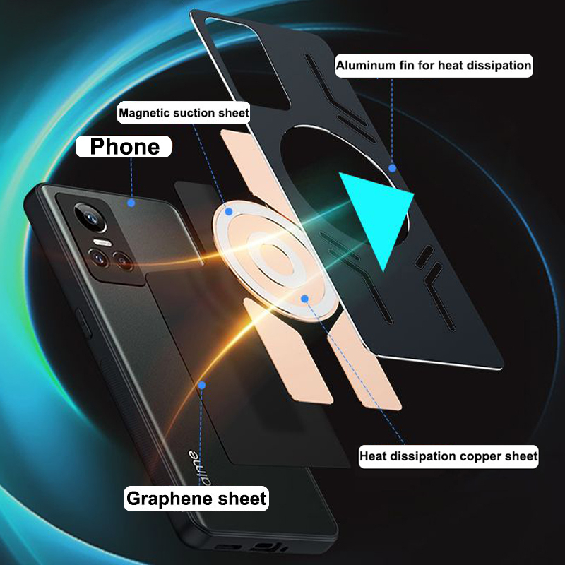 Ốp Điện Thoại Nhôm Đồng Tản Nhiệt Cho OPPO Realme GT Neo 2 Case GT Neo 2T 5G Realme GT Neo3 Neo Realme GT2 GT 2