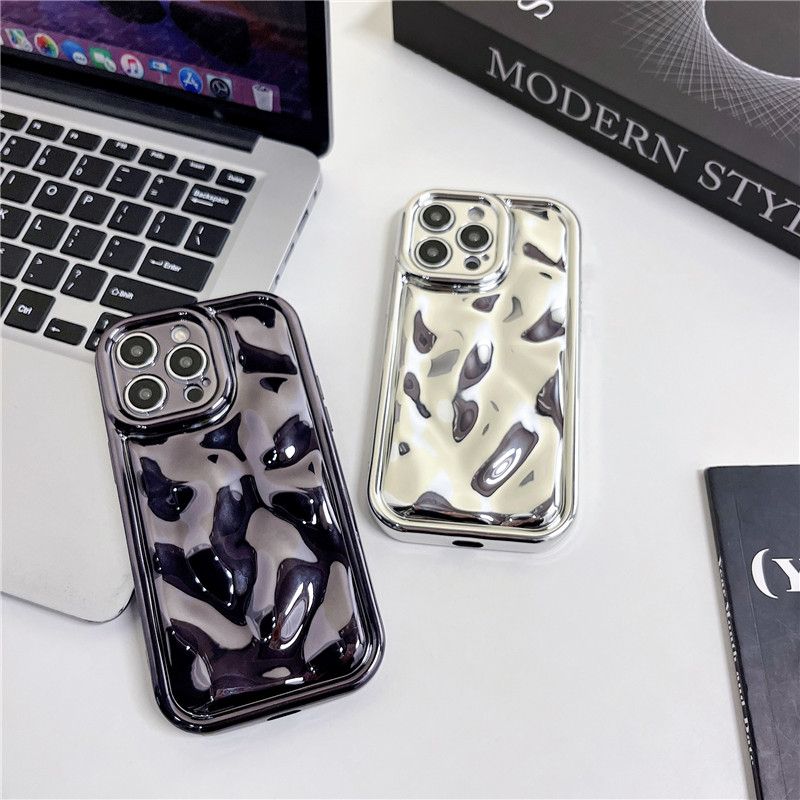 Ốp Điện Thoại TPU Mềm Chống Bụi Mạ Điện Thời Trang Cho IPhone 14 13 12 11 Pro Max X XS XR 8 7 Plus
