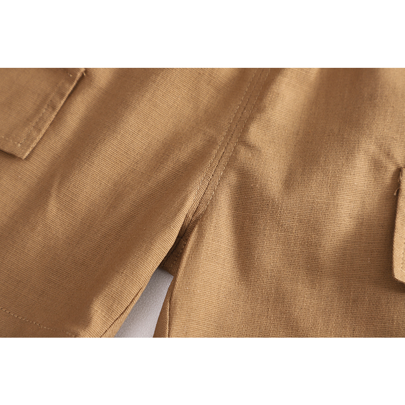 Set Đồ 2 Món Gồm Áo Sơ Mi Cotton In Hình Gấu Và Quần Ngắn Thời Trang Cho Bé Trai