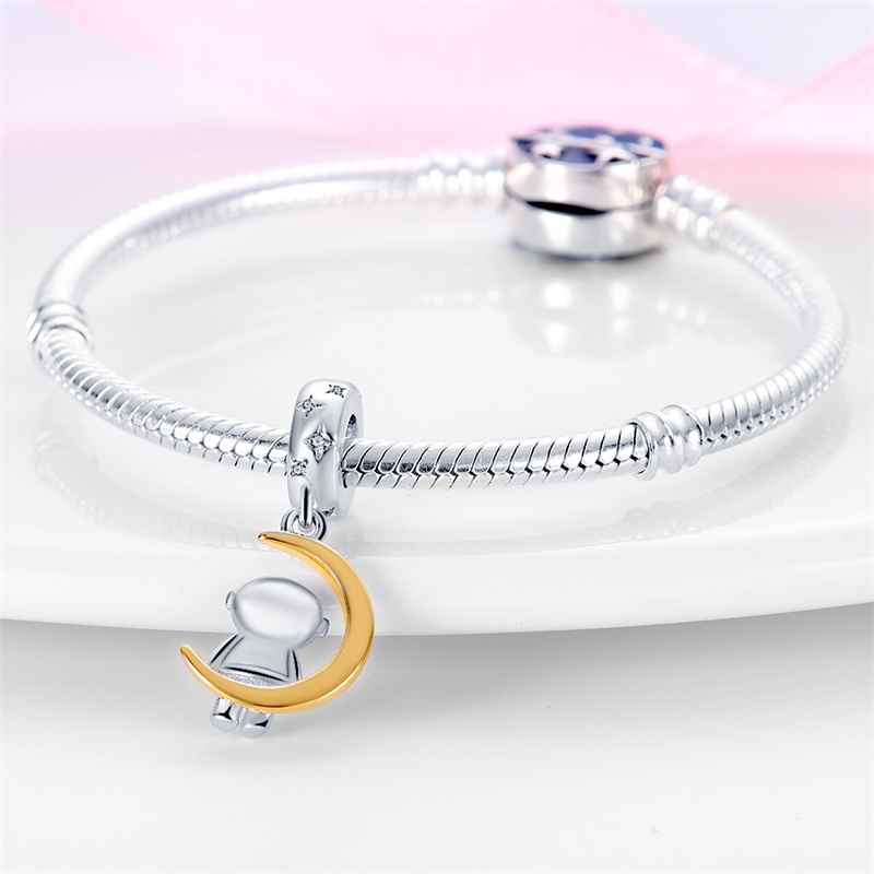 Hạt Bạc Sterling 925 Hình Thiên Hà Không Gian Galaxy 2023 Dùng Làm Trang Sức DIY