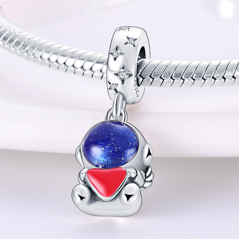 Hạt Bạc Sterling 925 Hình Thiên Hà Không Gian Galaxy 2023 Dùng Làm Trang Sức DIY