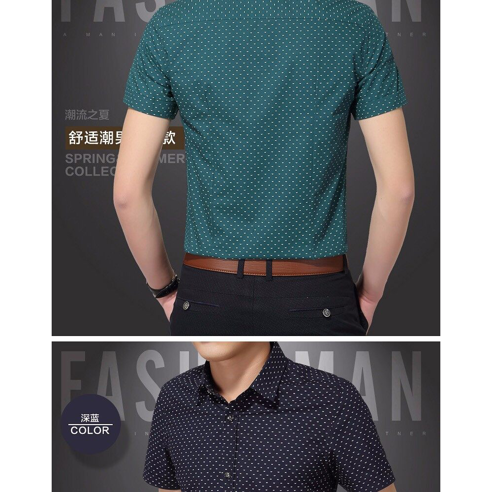 Áo Sơmi NgắN Tay In Hoa ThờI Trang Cho Nam