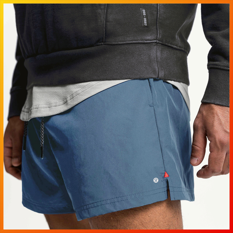 Lululemon men's new fitness shorts quần short thể thao một lớp giải trí bóng rổ năm điểm quần dk59