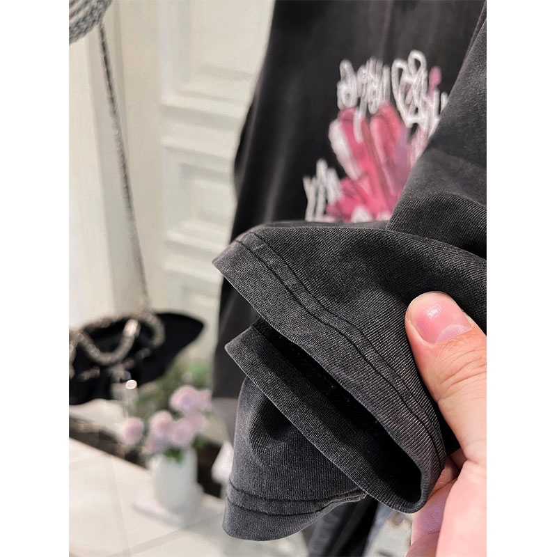 Áo Thun cotton Nguyên Chất 230g Dáng Rộng In Họa Tiết Cổ Điển Phong Cách Mỹ