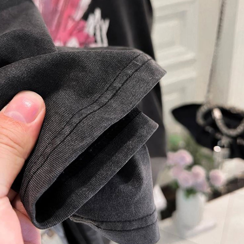 Áo Thun cotton Nguyên Chất 230g Dáng Rộng In Họa Tiết Cổ Điển Phong Cách Mỹ