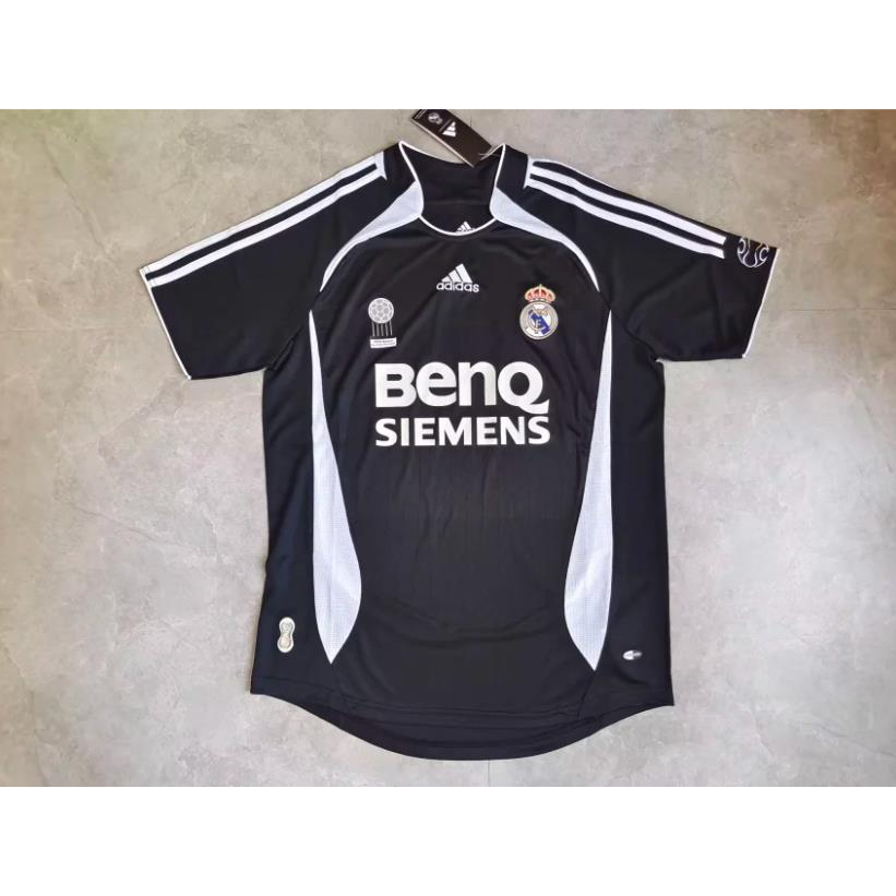 Áo Thun Số 2006-07 Real Madridss Màu Đen
