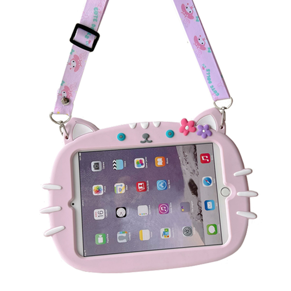 For Samsung Galaxy Tab A8 SM-X200 S6 A7 Lite T220 T290 T510 T500 P610 Cute Pattern Kids Cartoon Silicone Soft Case With Stand Shockproof Tablet Cover