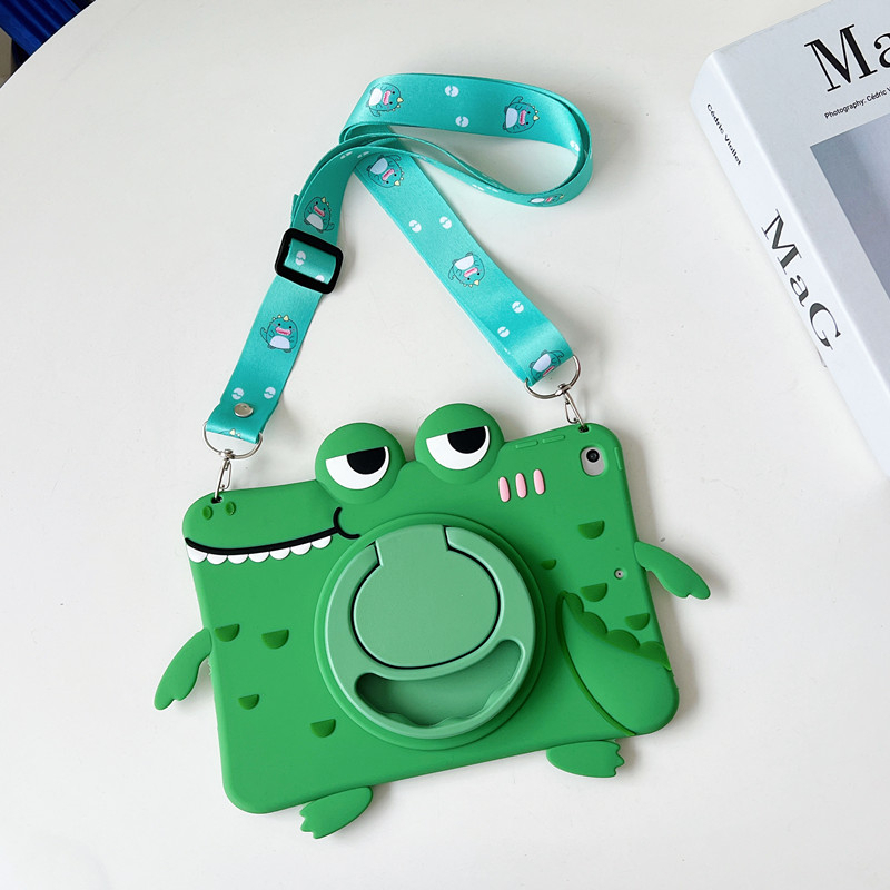 For Samsung Galaxy Tab A8 SM-X200 S6 A7 Lite T220 T290 T510 T500 P610 Cute Pattern Kids Cartoon Silicone Soft Case With Stand Shockproof Tablet Cover