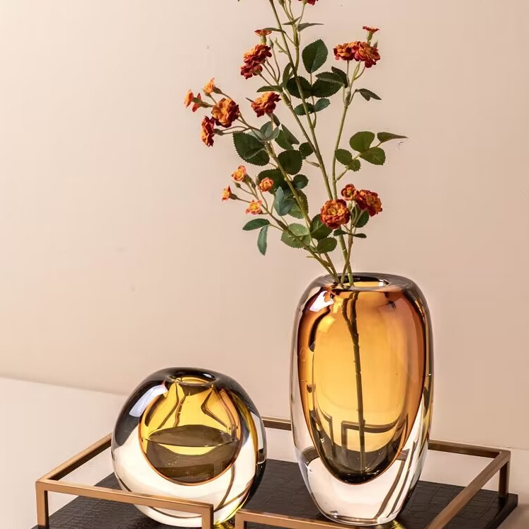 Bình Hoa Thủy Tinh Cao Cấp Phong Cách Châu Âu