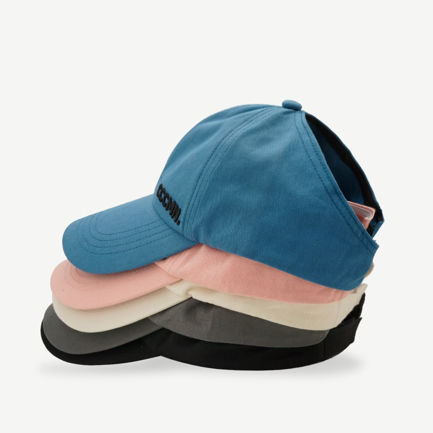 Mũ Lưỡi Trai Hở Chóp Thêu Chữ Thời Trang Đường Phố Hàn Quốc Cho Nữ