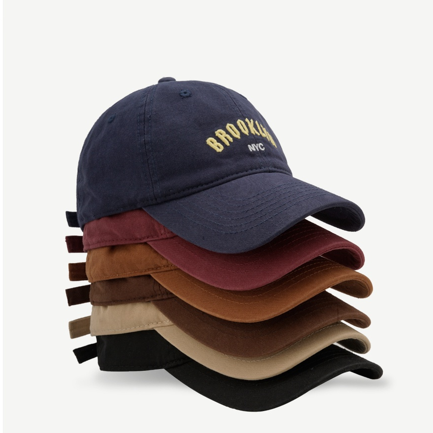 Mũ Lưỡi Trai Thêu Chữ NYC Phong Cách Hàn Quốc Thời Trang Xuân Hè Cá Tính Cho Cặp Đôi