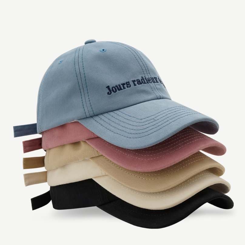 Mũ Lưỡi Trai Thêu Chữ Phong Cách Hàn Quốc Thời Trang Cho Cặp Đôi