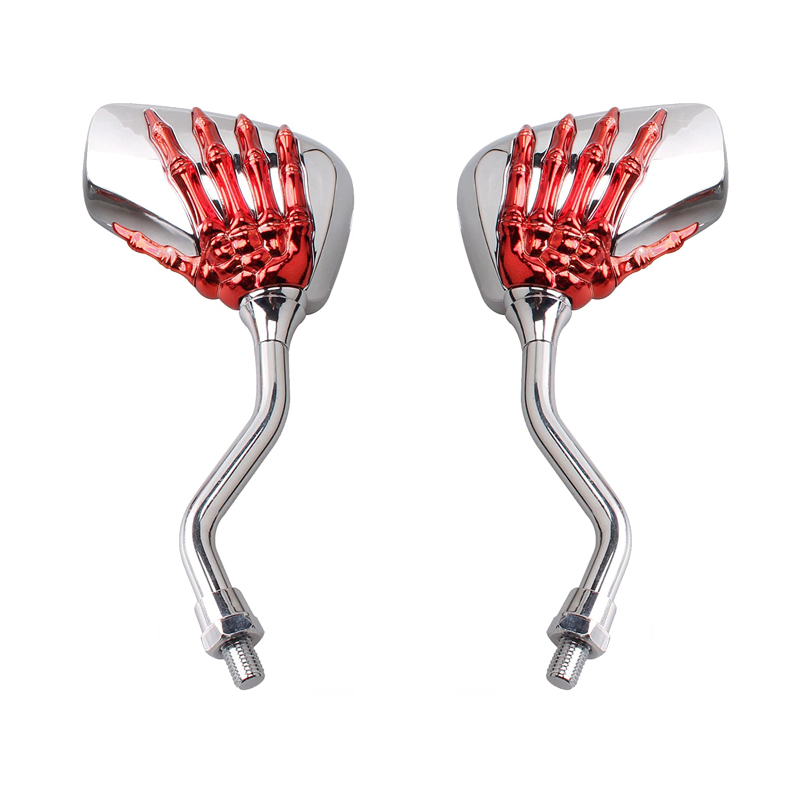 Gương Chiếu Hậu Họa Tiết Đầu Lâu Độc Đáo Cho Xe Mô Tô