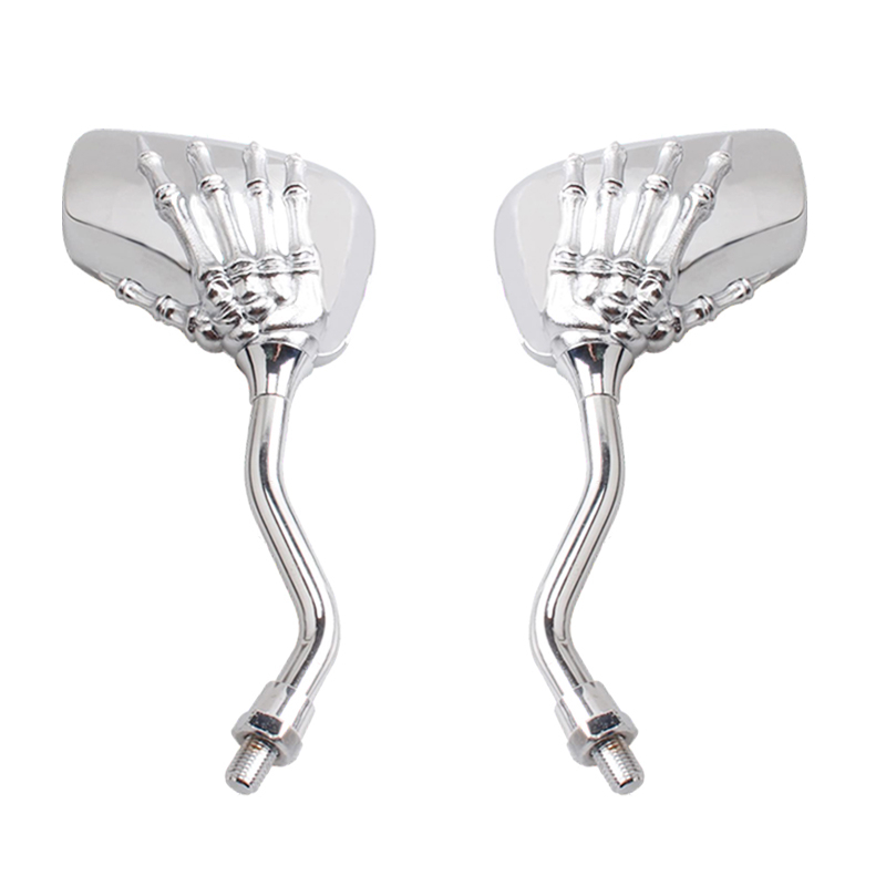 Gương Chiếu Hậu Họa Tiết Đầu Lâu Độc Đáo Cho Xe Mô Tô