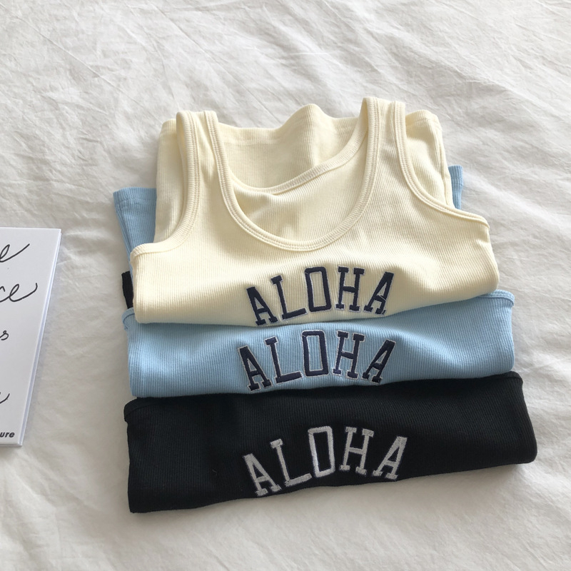 Áo Thun Thể Thao Sát Nách Thiết Kế Mới Thời Trang Mùa Hè Theo Phong Cách Hàn Quốc Cho Nữ