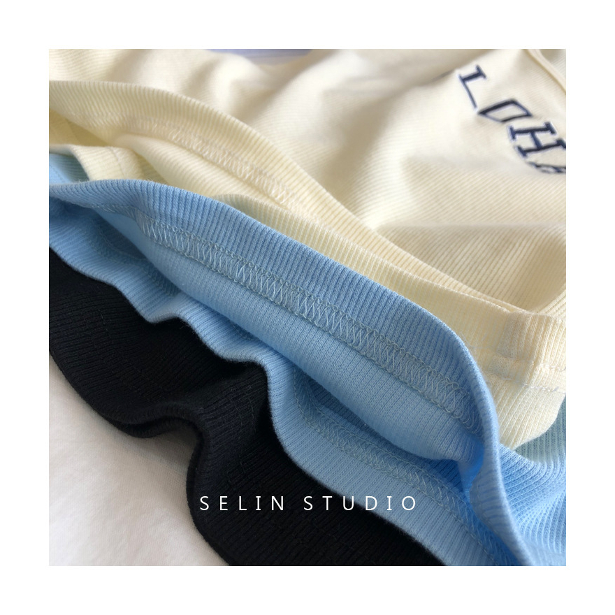 Áo Thun Thể Thao Sát Nách Thiết Kế Mới Thời Trang Mùa Hè Theo Phong Cách Hàn Quốc Cho Nữ