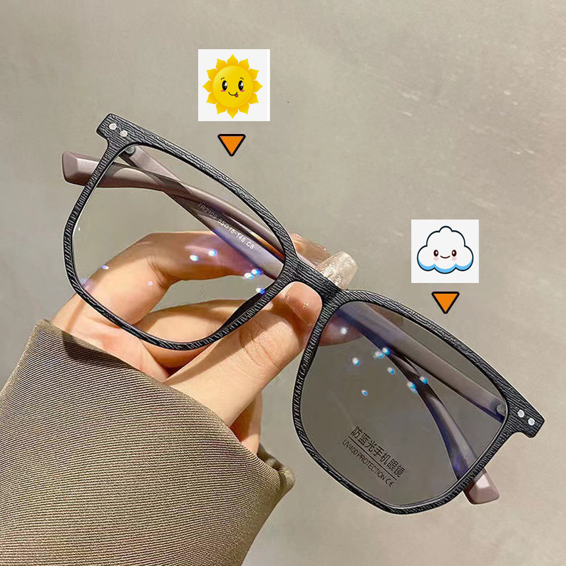 Mắt Kính Gọng Gỗ Chống Bức Xạ Phong Cách Vintage Thời Trang Cho Nam Nữ