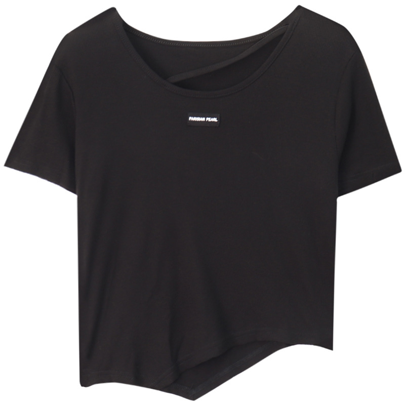 Áo Thun Tay Ngắn Thiết Kế Mới Thời Trang Mùa Hè Theo Phong Cách Hàn Quốc Cho Nữ