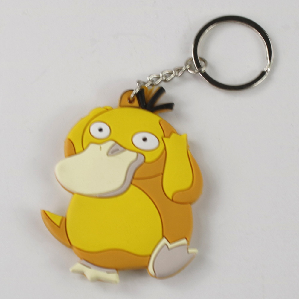 Móc Khóa Cao Su Mềm Hình Pokemon Snorlax Pikachu Psyduck Eevee Charizard 25 Kiểu