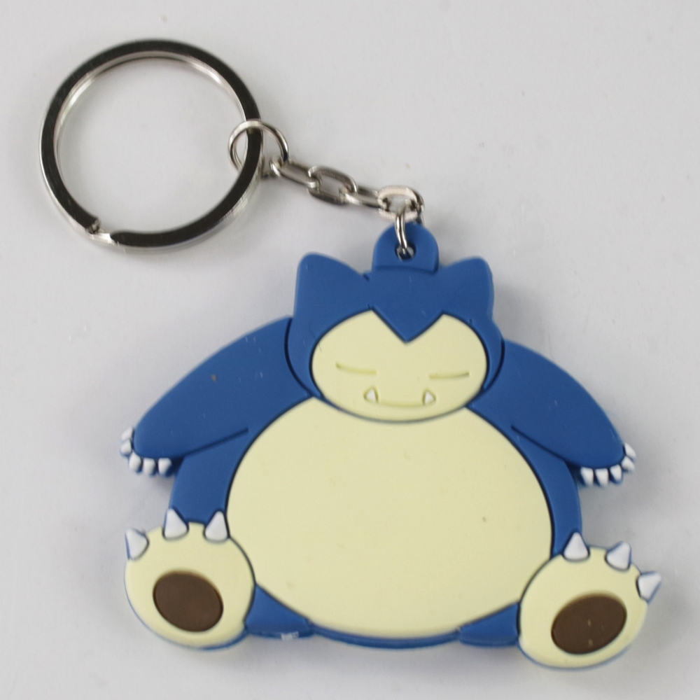 Móc Khóa Cao Su Mềm Hình Pokemon Snorlax Pikachu Psyduck Eevee Charizard 25 Kiểu