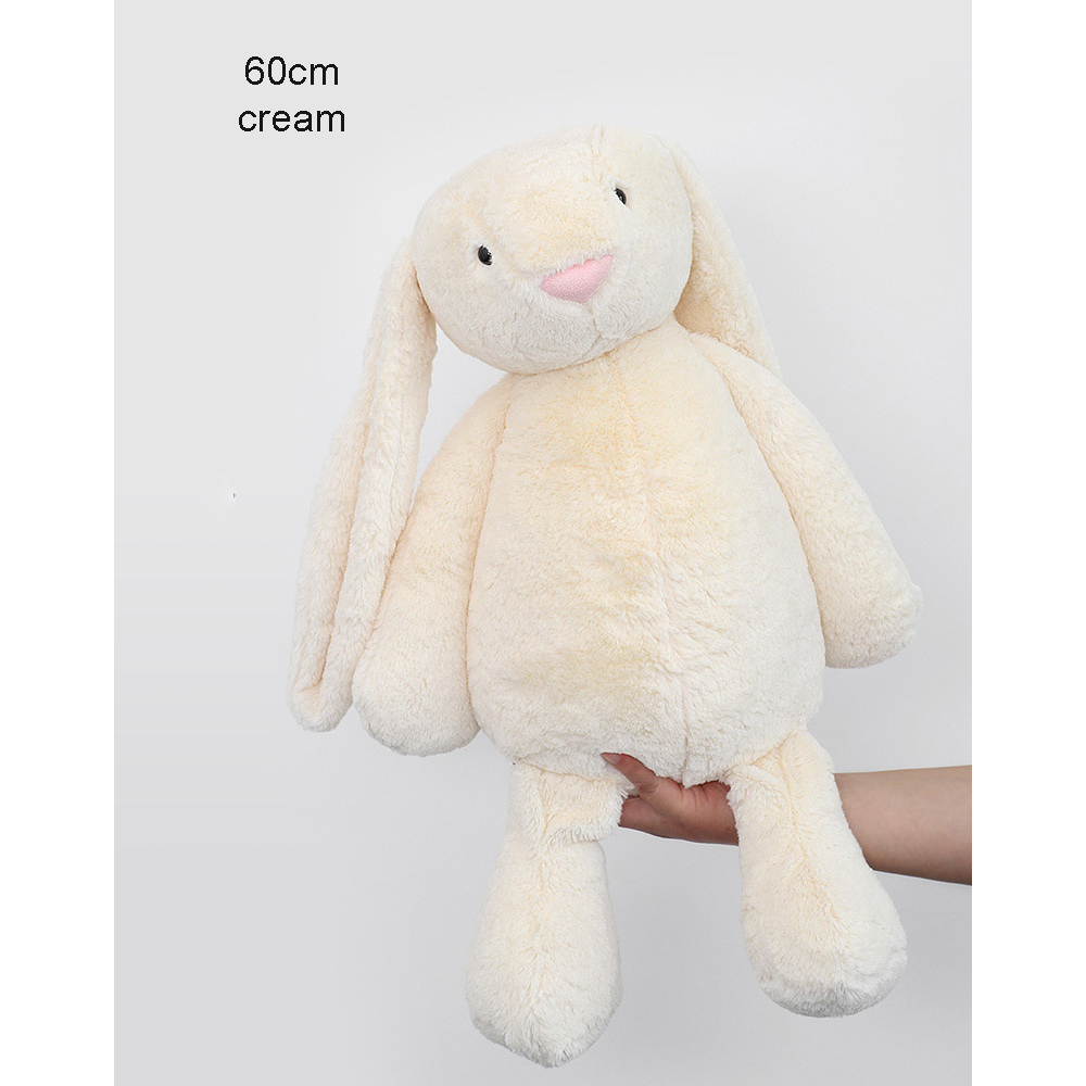 Thỏ Nhồi Bông Tai Dài 25 / 40 / 60cm Mềm Mại Đáng Yêu Cho Bé