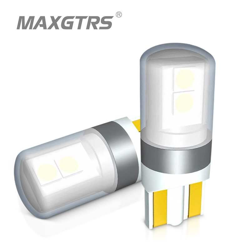 Set 2 Đèn LED MAXGTRS T10 W5W 12V 3030 Chip 6000K Siêu Sáng Dành Cho Ô Tô