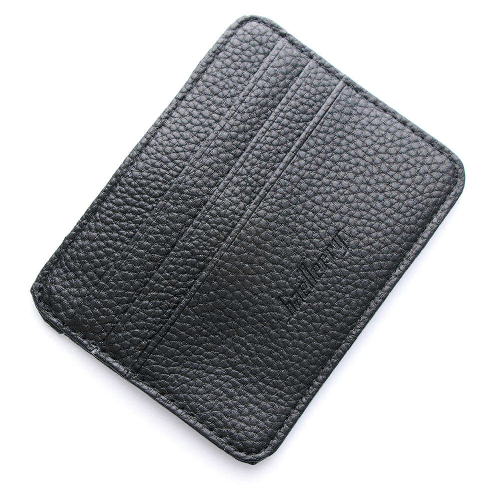 1 Piece Mens PU Leather Wallet Front Pocket Slim Mini Card Holder Purse #8