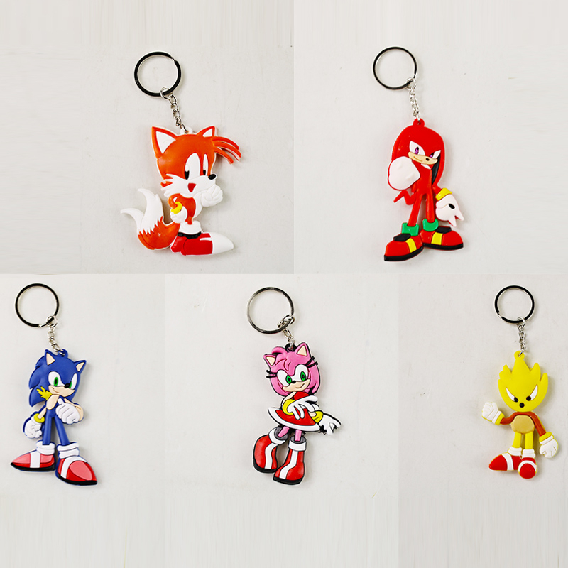Móc Khóa Hai Mặt Hình Nhân Vật Hoạt Hình Disney Sonic the Hedgehog