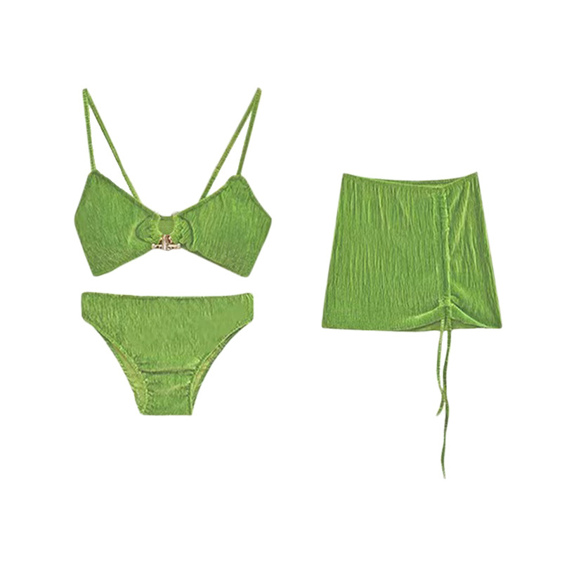Bộ đồ bơi mới Sexy Velvet Vải co giãn đầy đủ ba mảnh XLYZB008 | BigBuy360 - bigbuy360.vn