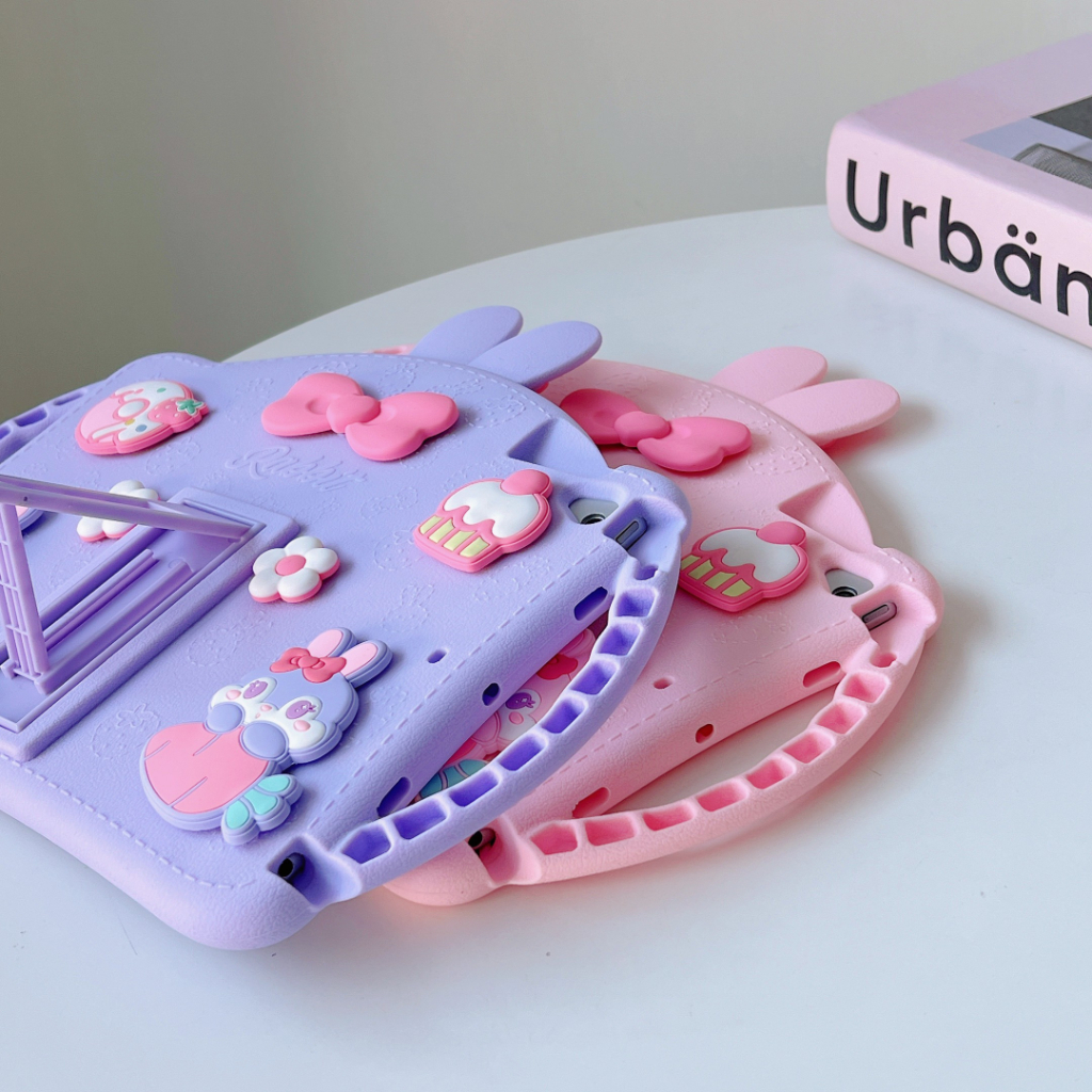 Ốp Máy Tính Bảng Silicon Hoạt Hình Dễ Thương Cho iPad Pro 9.7 10.5 10.2 9th 9 8th 2018 2017 Air 1 2 3 Mini 2 3 4 5