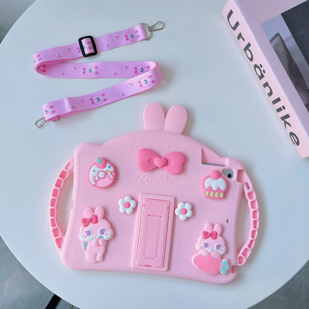 Ốp Máy Tính Bảng Silicon Hoạt Hình Dễ Thương Cho iPad Pro 9.7 10.5 10.2 9th 9 8th 2018 2017 Air 1 2 3 Mini 2 3 4 5