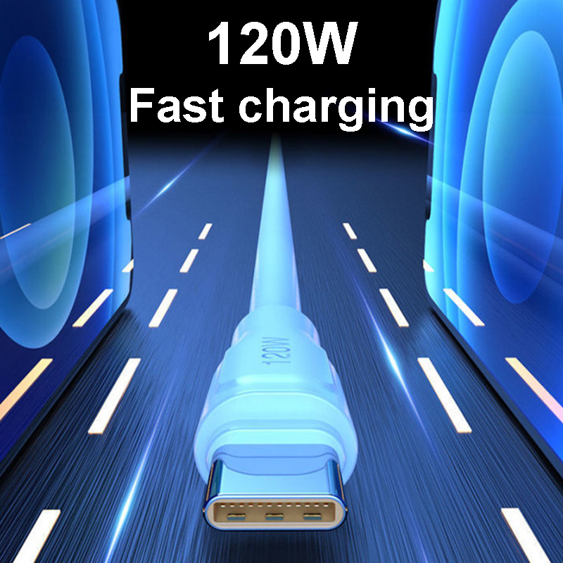 Dây Cáp Sạc Nhanh 120W 6A USB Loại C Dành Cho Xiaomi OPPO POCO Samsung