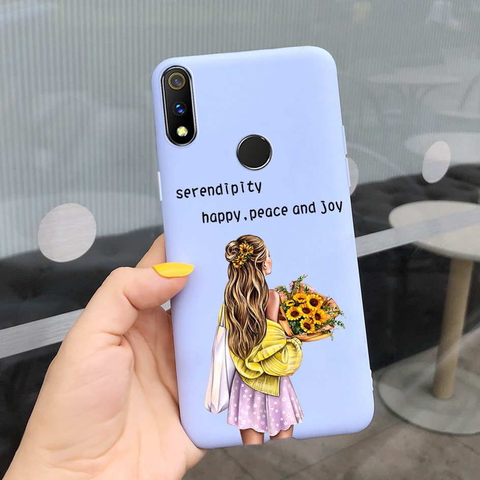 Ốp Điện Thoại Silicone Mềm Chống Sốc Màu Kẹo Thời Trang Cho Realme 3 / Realme 3 Pro Realme3 3i 3Pro RMX1851