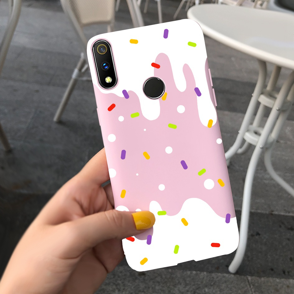 Ốp Điện Thoại Silicone Mềm Chống Sốc Màu Kẹo Thời Trang Cho Realme 3 / Realme 3 Pro Realme3 3i 3Pro RMX1851