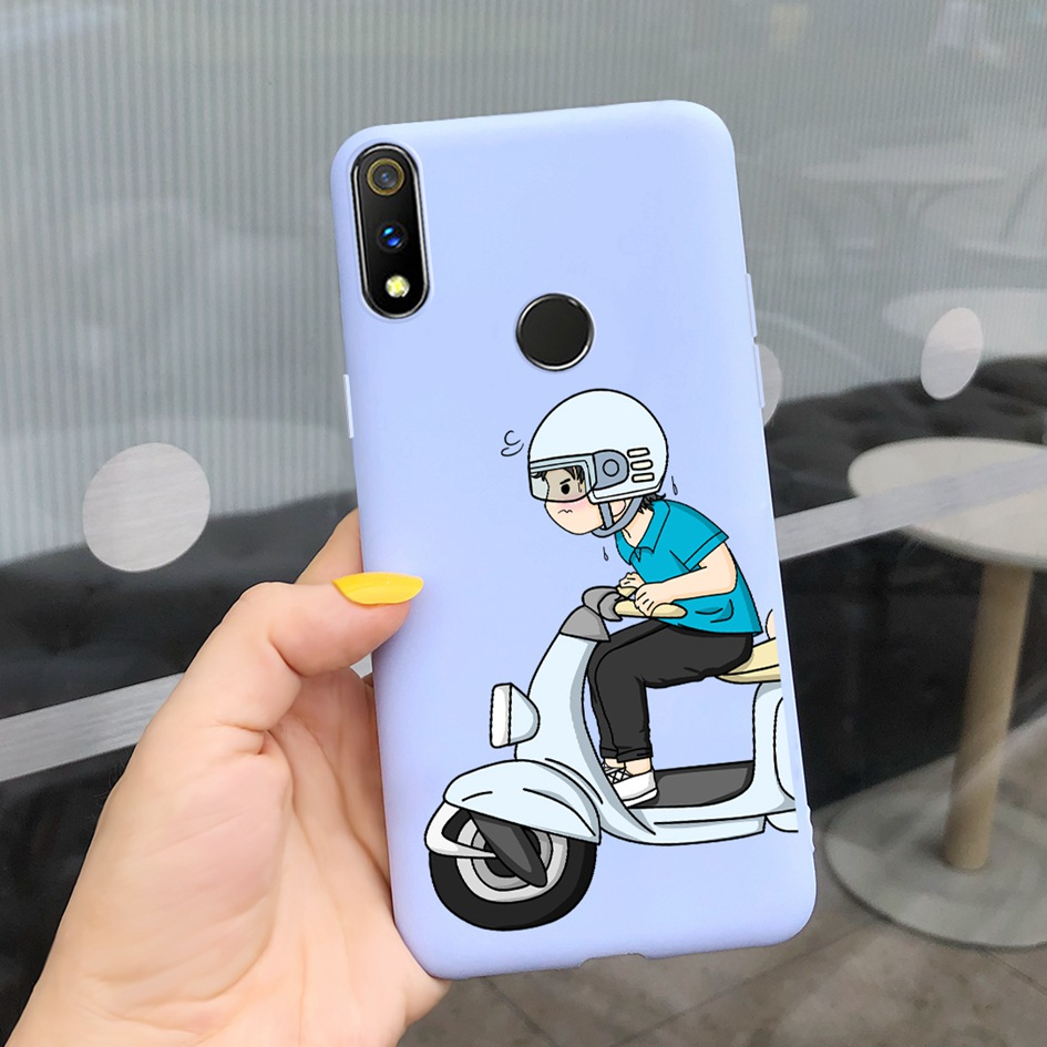 Ốp Điện Thoại Silicone Mềm Chống Sốc Màu Kẹo Thời Trang Cho Realme 3 / Realme 3 Pro Realme3 3i 3Pro RMX1851