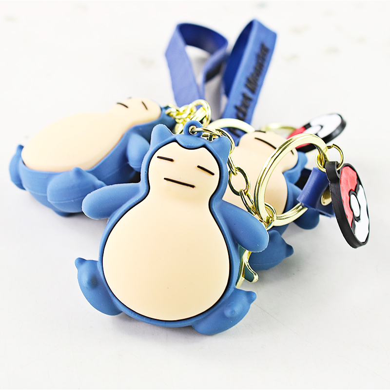 Móc Khóa Hình Pokemon Snorlax Hai Mặt 6cm Dễ Thương