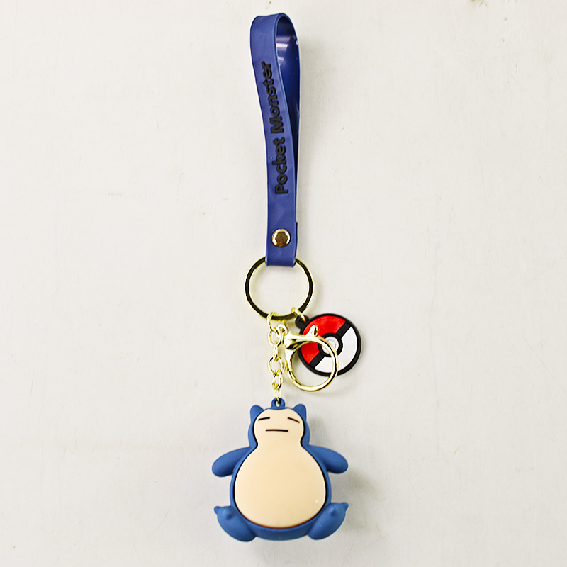 Móc Khóa Hình Pokemon Snorlax Hai Mặt 6cm Dễ Thương