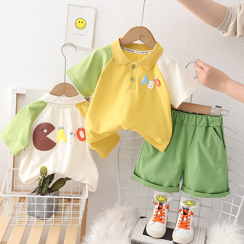 Set Đồ Mùa Hè 2 Món Gồm Áo Thun polo + Quần Ngắn Thể Thao Thời Trang Cho Bé Gái