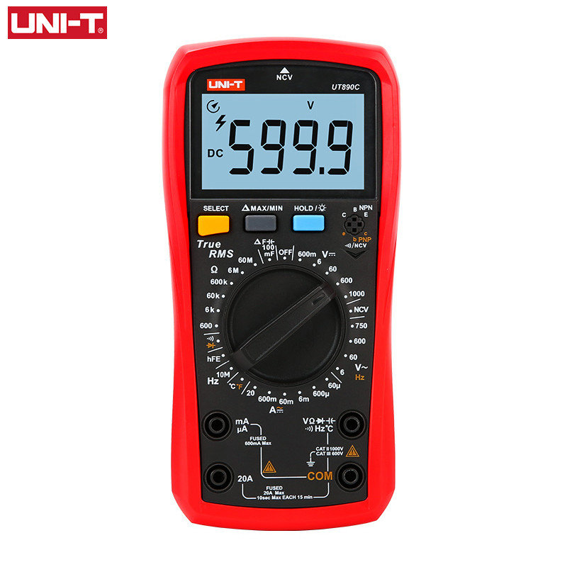 Đồng Hồ Đo Vạn Năng UNI-T UT890C UT890D + Điện Trở AC DC Kỹ Thuật Số Chuyên Dụng