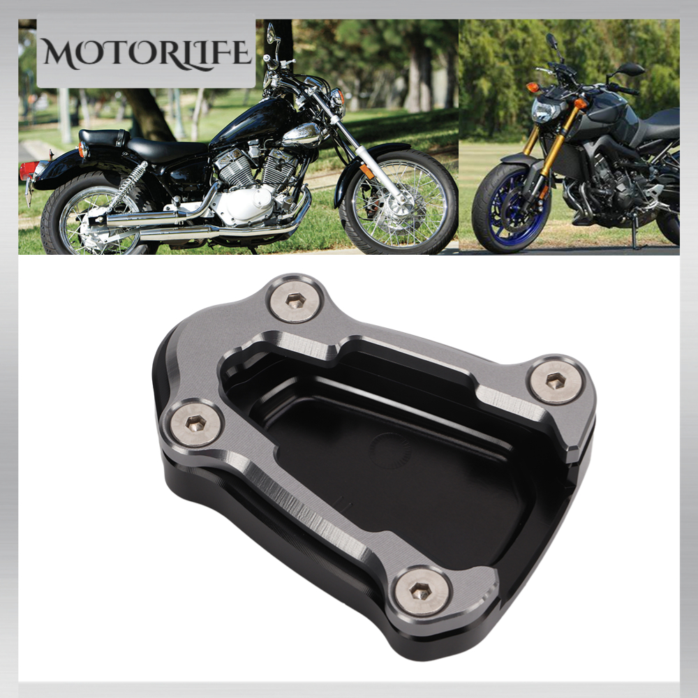 Motorlife Bộ mở rộng chân đế bên xe máy Tấm thay thế hợp kim nhôm màu xám cho CMX1100 REBEL 2021+
