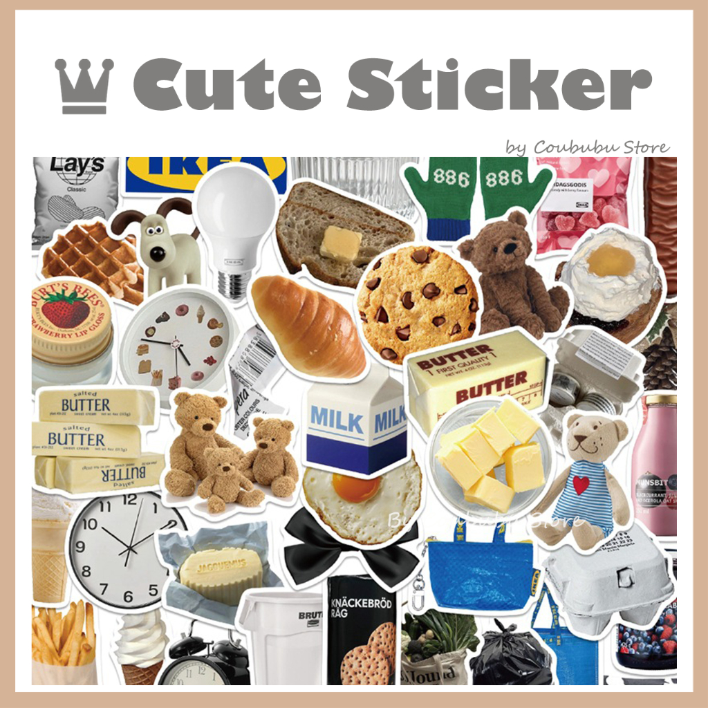 ✿Áo Khoác Coububububu Coububu✿ Sticker Dán Tường Chống Thấm Nước Họa Tiết Doodle Dễ Thương Phong Cách Nhật Bản